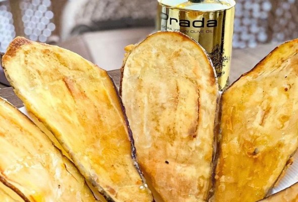 Imagen Berenjena con Hummus
